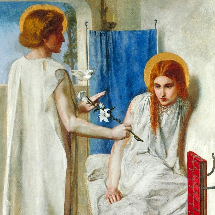 1849-1850_Благовещение (Ecce Ancilla Domini - Ancilla Domini! (The Annunciation)_73.7 х 41.9_х.,м._Лондон, музей Тейт